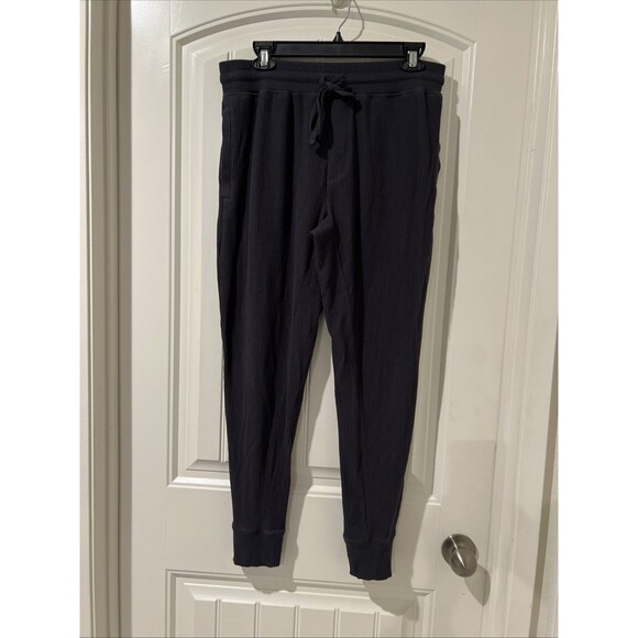 Tommy John Pants Size M Men’s Phantom Gray Brushed Rib Lounge Joggers Pull On - Picture 3 of 10